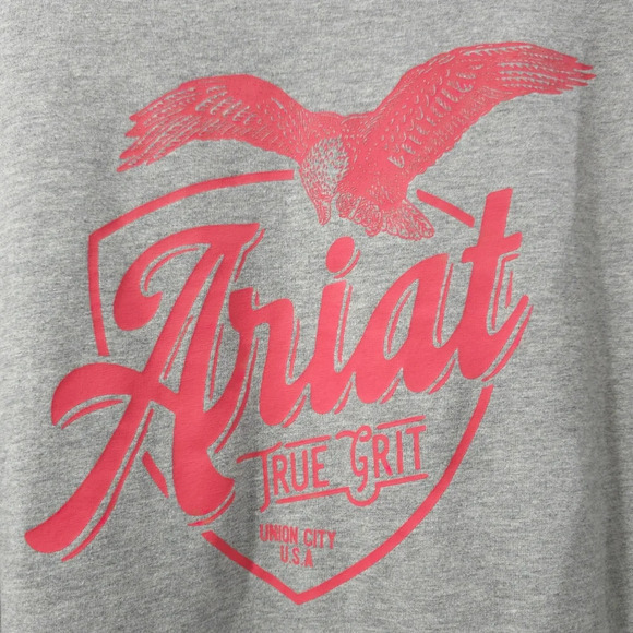 Ariat Women's Rebar Workman True Grit Short Sleeve Work T-Shirt, Light Grey, L - Picture 4 of 13